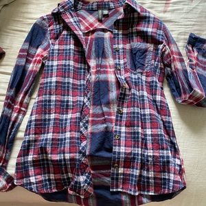 Red and blue flannel